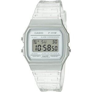 🆕Casio Men's White Quartz LED light Watch With Resin 20 (Model: F-91ws-7cf)